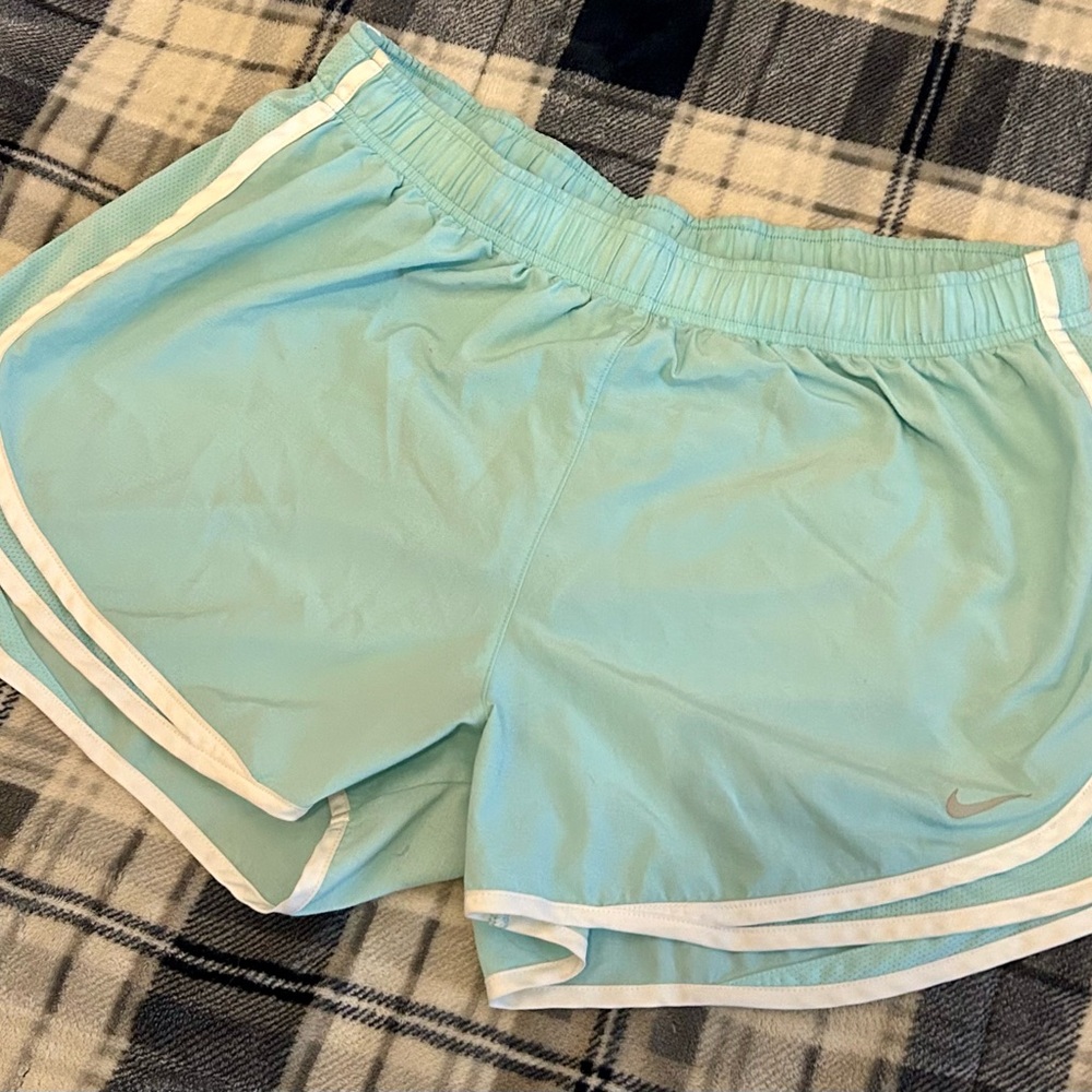 Nike light blue tempo shorts